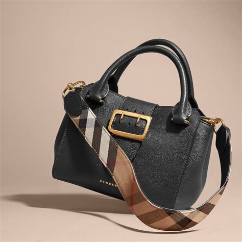 burberry the small buckle tote in grainy leather|Burberry outlet tote bags.